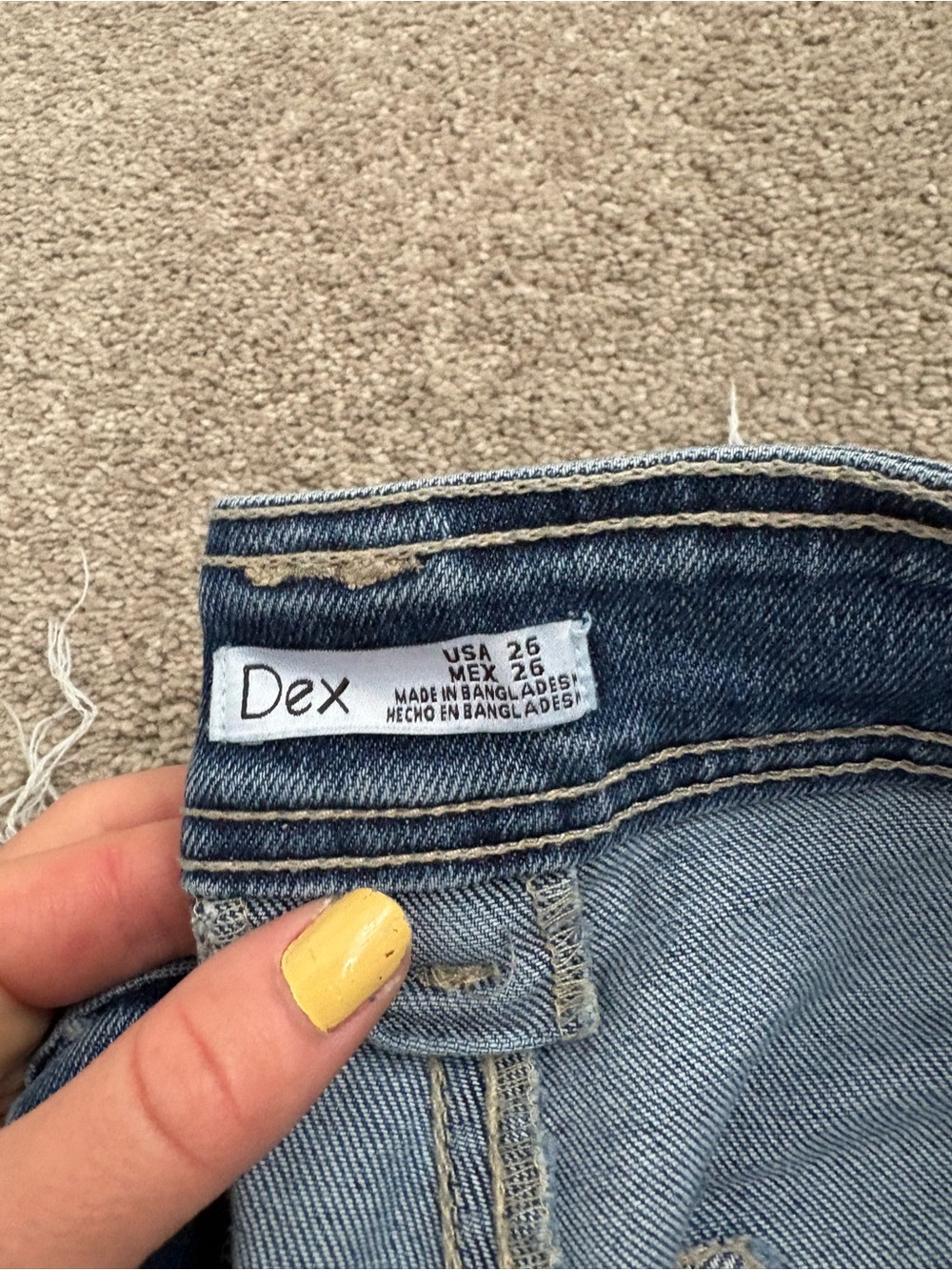 Dex Light Blue High-Rise Denim Jeans
